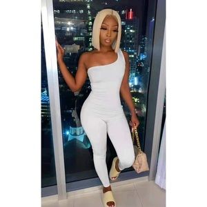 White One Strap Jumpsuit